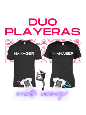 Duo Playeras estampadas